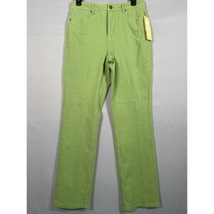 Coldwater Creek Women Green Denim 6 29x31" Contour Waist Straight Leg‎ Jeans